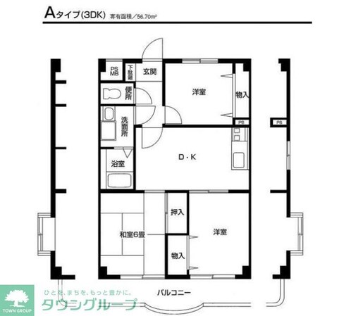 ノーブル壱番館の物件間取画像